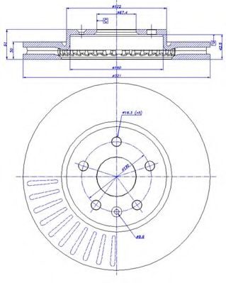 CAR - 142.1511 - Тормозной диск (Тормозная система)