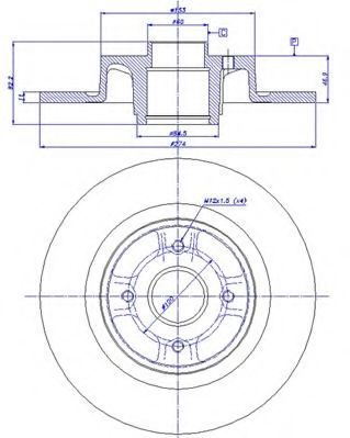 CAR - 142.1567 - Тормозной диск (Тормозная система)