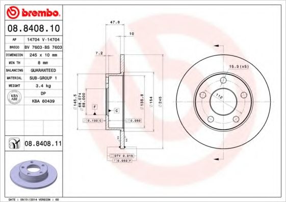 AP - 14704 - Тормозной диск (Тормозная система)