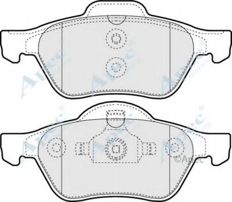 APEC BRAKING - PAD1270 - Комплект тормозных колодок, дисковый тормоз (Тормозная система)