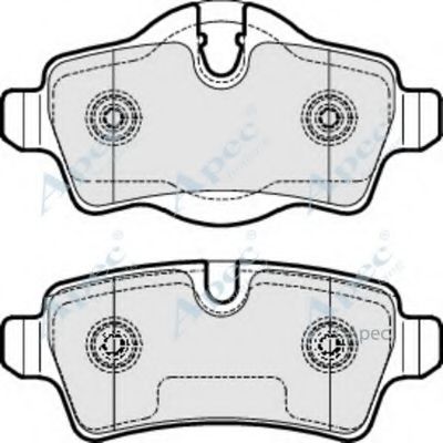 APEC BRAKING - PAD1648 - Комплект тормозных колодок, дисковый тормоз (Тормозная система)