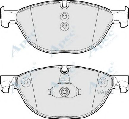 APEC BRAKING - PAD1739 - Комплект тормозных колодок, дисковый тормоз (Тормозная система)