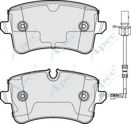 APEC BRAKING - PAD1778 - Комплект тормозных колодок, дисковый тормоз (Тормозная система)