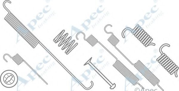 APEC BRAKING - KIT600 - Комплектующие, тормозная колодка (Тормозная система)