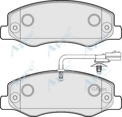 APEC BRAKING - PAD1783 - Комплект тормозных колодок, дисковый тормоз (Тормозная система)