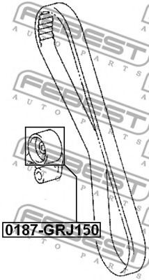 FEBEST - 0187-GRJ150 - Натяжной ролик, ремень ГРМ (Ременный привод)