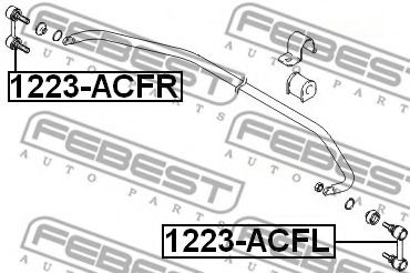 FEBEST - 1223-ACFL - Тяга / стойка, стабилизатор (Подвеска колеса)