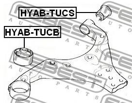 FEBEST - HYAB-TUCB - Подвеска, рычаг независимой подвески колеса (Подвеска колеса)