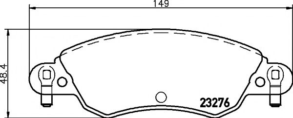 TEXTAR - 2327601 - Комплект тормозных колодок, дисковый тормоз (Тормозная система)