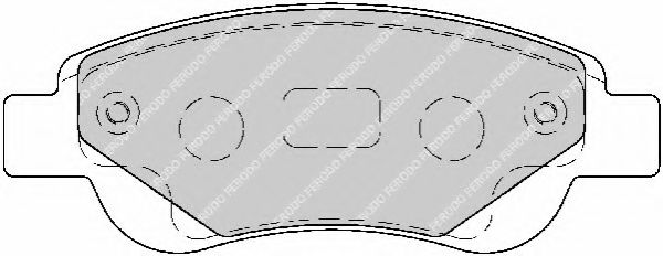 FERODO - FDB1790 - Комплект тормозных колодок, дисковый тормоз (Тормозная система)