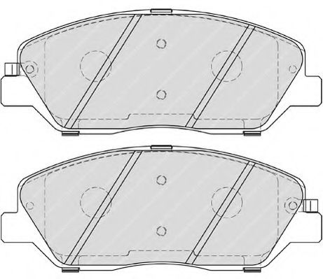FERODO - FDB4111 - Комплект тормозных колодок, дисковый тормоз (Тормозная система)