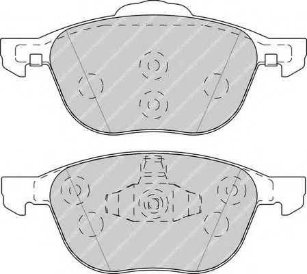 FERODO - FDB4319 - Комплект тормозных колодок, дисковый тормоз (Тормозная система)