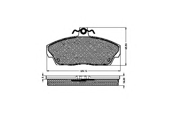 SPIDAN - 32311 - Комплект тормозных колодок, дисковый тормоз