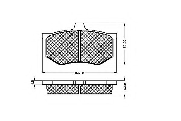 SPIDAN - 32643 - Комплект тормозных колодок, дисковый тормоз