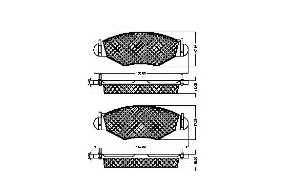 SPIDAN - 32771 - Комплект тормозных колодок, дисковый тормоз