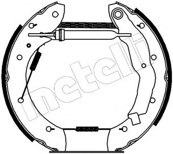 METELLI - 51-0068 - Комплект тормозных колодок (Тормозная система)