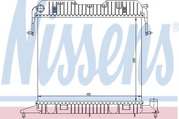 NISSENS - 63043 - Радиатор, охлаждение двигателя (Охлаждение)