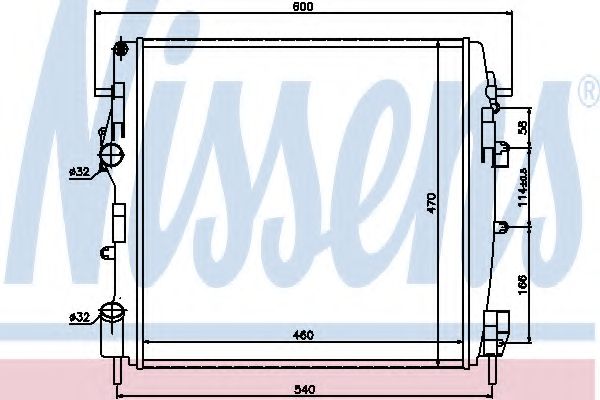 NISSENS - 63762 - Радиатор, охлаждение двигателя (Охлаждение)