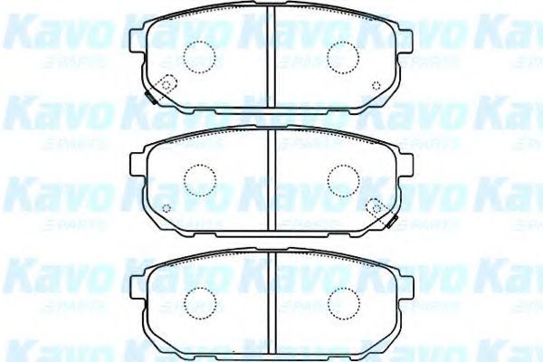 KAVO PARTS - BP-4011 - Комплект тормозных колодок, дисковый тормоз (Тормозная система)