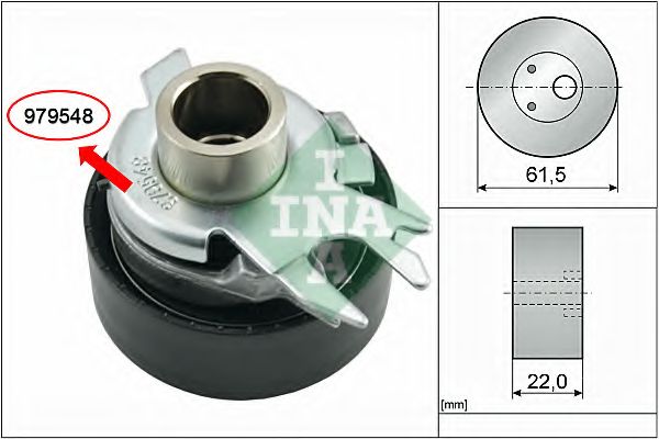 INA - 531 0252 30 - Натяжной ролик, ремень ГРМ (Ременный привод)