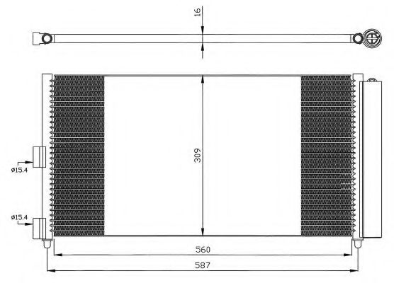 NRF - 35500 - Конденсатор, кондиционер (Кондиционер)