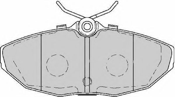 NECTO - FD7143A - Комплект тормозных колодок, дисковый тормоз (Тормозная система)