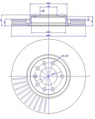 CAR - 142.032 - Тормозной диск (Тормозная система)