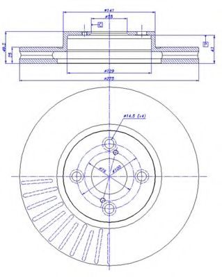 CAR - 142.1142 - Тормозной диск (Тормозная система)