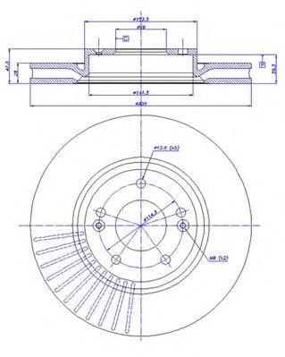 CAR - 142.1483 - Тормозной диск (Тормозная система)