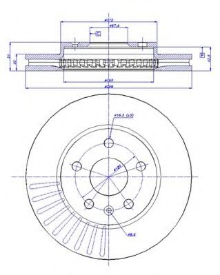 CAR - 142.1510 - Тормозной диск (Тормозная система)