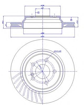 CAR - 142.393 - Тормозной диск (Тормозная система)