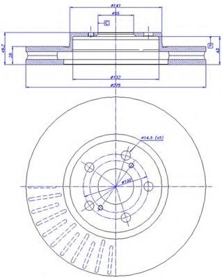 CAR - 142.678 - Тормозной диск (Тормозная система)