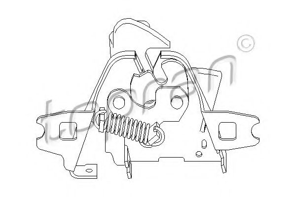 TOPRAN - 112 421 - Замок капота