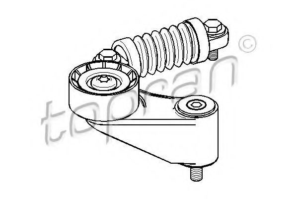 TOPRAN - 700 117 - Натяжитель ремня, клиновой зубча (Ременный привод)