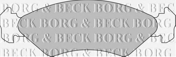 BORG & BECK - BBP1112 - Комплект тормозных колодок, дисковый тормоз (Тормозная система)