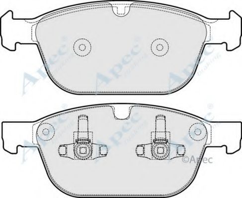 APEC BRAKING - PAD1719 - Комплект тормозных колодок, дисковый тормоз (Тормозная система)