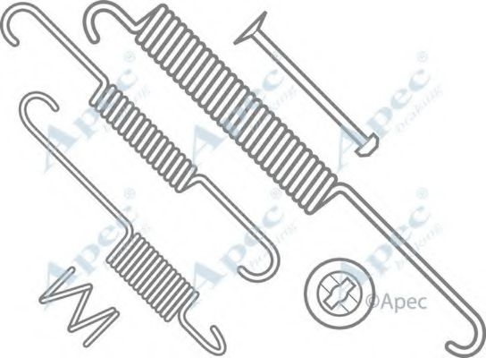 APEC BRAKING - KIT762 - Комплектующие, тормозная колодка (Тормозная система)