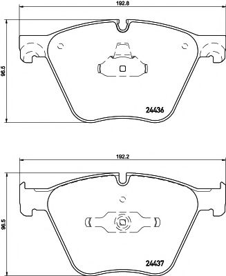 HELLA PAGID - 8DB 355 020-121 - Комплект тормозных колодок, дисковый тормоз (Тормозная система)