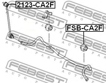 FEBEST - 2123-CA2F - Тяга / стойка, стабилизатор (Подвеска колеса)