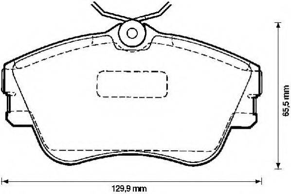 JURID - 571847J-AS - Комплект тормозных колодок, дисковый тормоз (Тормозная система)