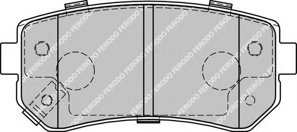 FERODO - FDB1956 - Комплект тормозных колодок, дисковый тормоз (Тормозная система)