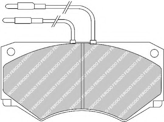 FERODO - FVR492 - Комплект тормозных колодок, дисковый тормоз (Тормозная система)