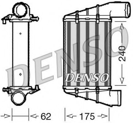 DENSO - DIT02001 - Интеркулер (Система подачи воздуха)