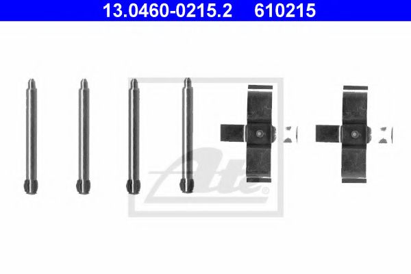 ATE - 13.0460-0215.2 - Комплектующие, колодки дискового тормоза (Тормозная система)