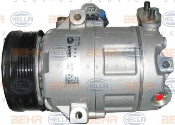 BEHR HELLA SERVICE - 8FK 351 134-591 - Компрессор, кондиционер (Кондиционер)