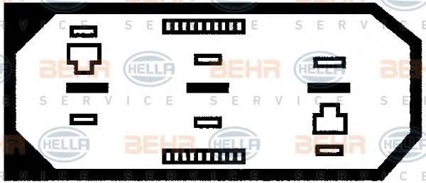 BEHR HELLA SERVICE - 8EW 009 144-531 - Вентилятор, охлаждение двигателя (Охлаждение)