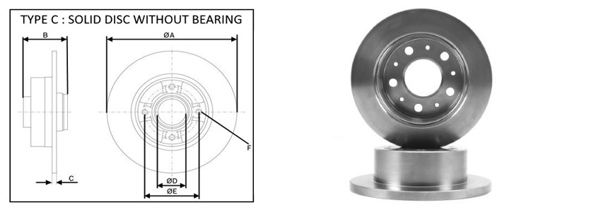 APLUS - 61447AP - Диск гальмівний зад. Fiat Ducato 2006- APLUS - 61447AP - Диск гальмівний зад. Fiat Ducato 2006-