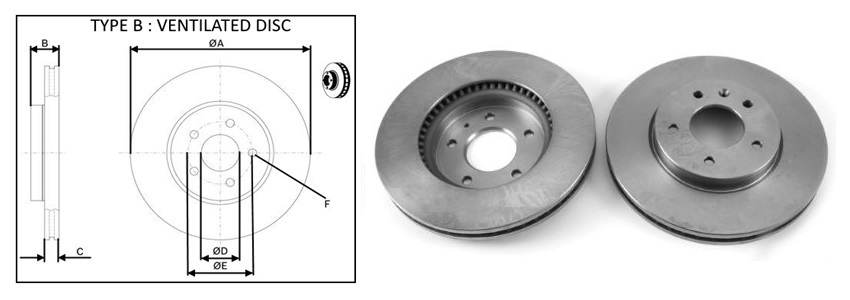 APLUS - 61491AP - Диск гальмівний  пер. .Chevrolet Captiva (296*29) / Opel Antara 06- APLUS - 61491AP - Диск гальмівний  пер. .Chevrolet Captiva (296*29) / Opel Antara 06-