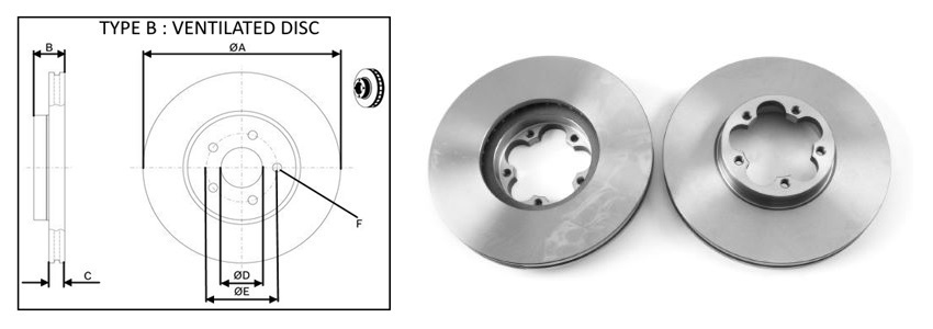 APLUS - 61653AP - Диск гальмівний перед. ) Ford Transit V363 13- (RWD) 2.0D/2.0DH/2.2D 08.13- APLUS - 61653AP - Диск гальмівний перед. ) Ford Transit V363 13- (RWD) 2.0D/2.0DH/2.2D 08.13-