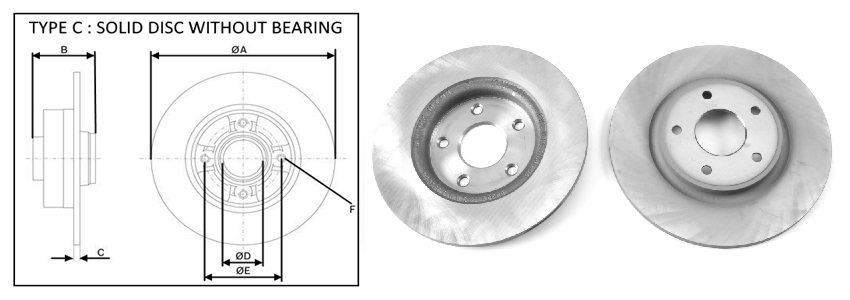APLUS - 61679AP - Гальмівний диск задній DODGE JOURNEY 2.4 08-, FIAT FREEMONT 11- APLUS - 61679AP - Гальмівний диск задній DODGE JOURNEY 2.4 08-, FIAT FREEMONT 11-